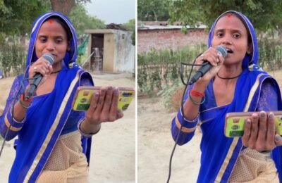 The voice of 'Desi Bhabhi' touched millions of hearts, after watching the video people said - 'Your place is in Bollywood, Didi'