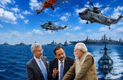 There were Indian citizens on the ship, then America attacked, Navy in action, surrounded the sea!