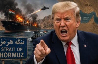 Absolutely not tolerable...To whom did Trump give a direct warning regarding the attack on Indian ships passing through the Strait of Hormuz?